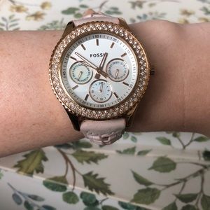 Fossil leather watch